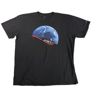 Space X Falcon Heavy 2-06-18 T-Shirt Tesla Starman Elon Musk Black Shirt 2XL